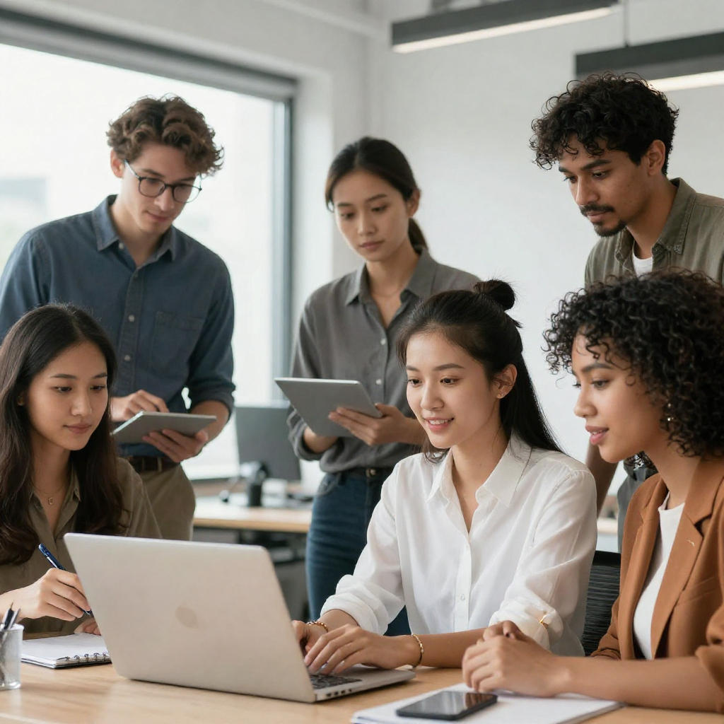 Team working together